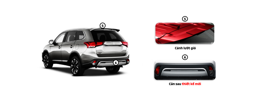 Những điểm nâng cấp ngoại thất của Mitsubishi Outlander 2020 phiên bản 2.0 CVT