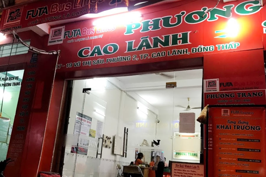 Nhà xe Phương Trang Cao Lãnh Đồng Tháp (SĐT)