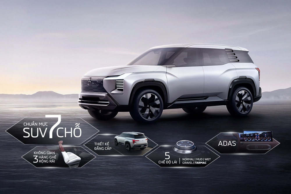 Mitsubishi DST Concept: C-SUV 7 Chỗ Mới Cho Gia Đình