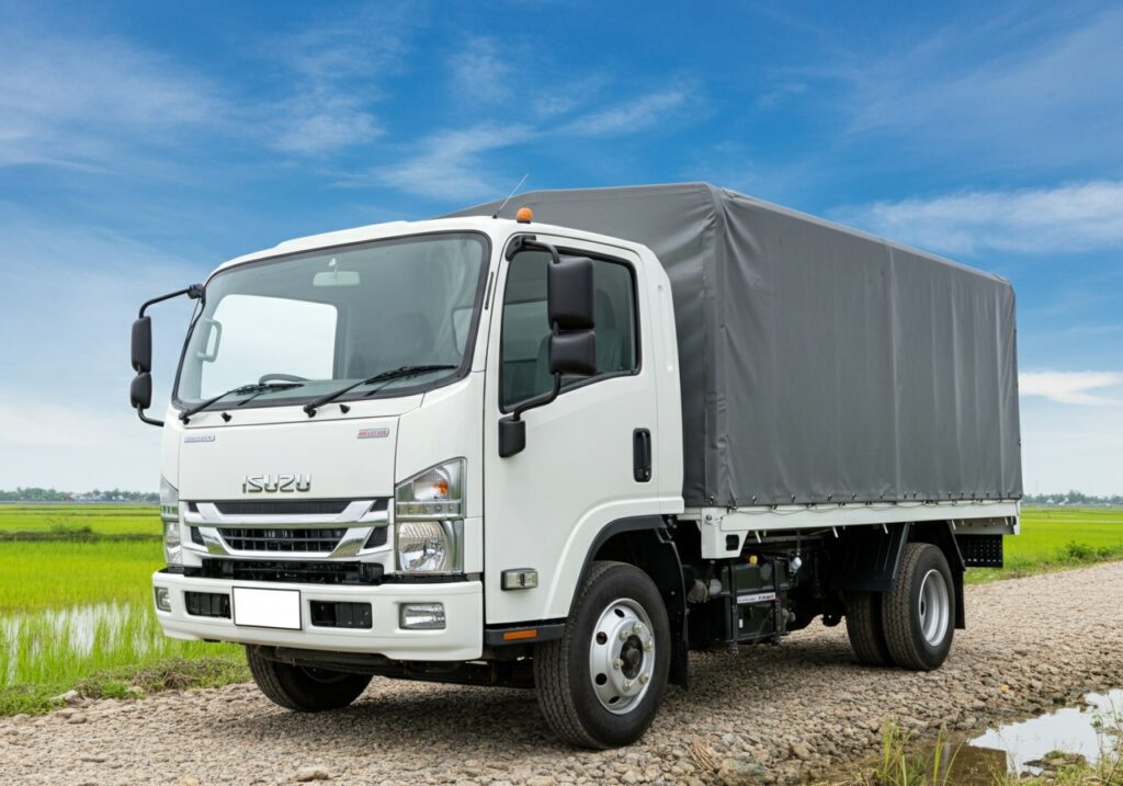 Xe tải Isuzu QKR270 Euro 5 thùng full inox tại An Giang