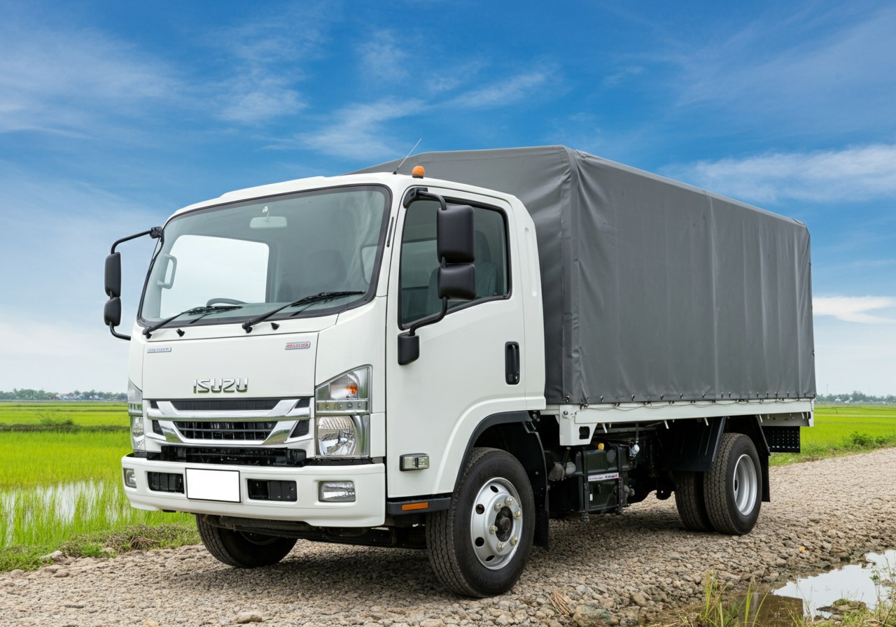 Xe tải Isuzu QKR270 Euro 5 thùng full inox tại An Giang