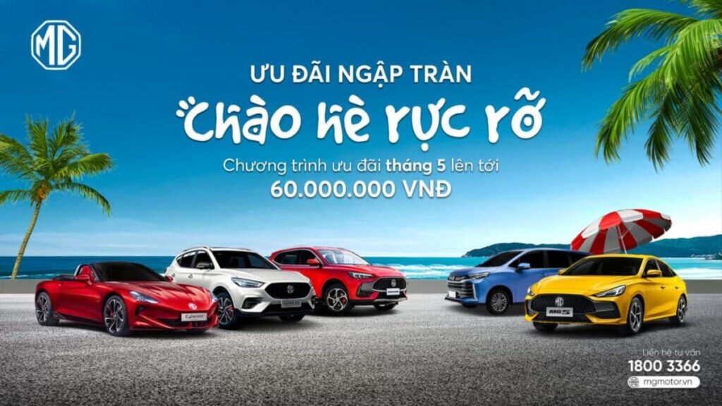 MG An Giang khuyến mãi tháng 5/2026 với ưu đãi đến 60 triệu