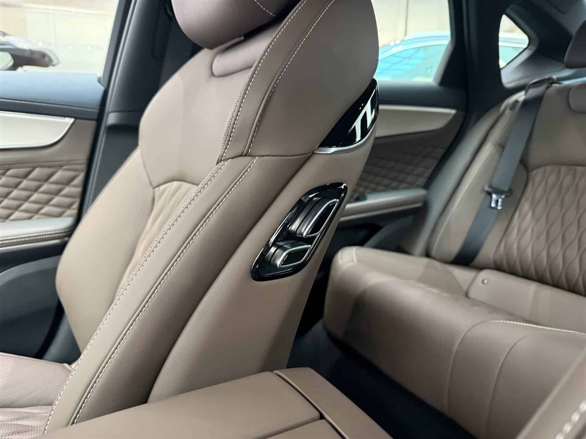 Hàng ghế sau bọc da cao cấp trên BYD Han