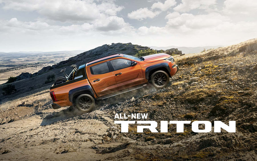 Mitsubishi Triton chinh phục địa hình đồi núi