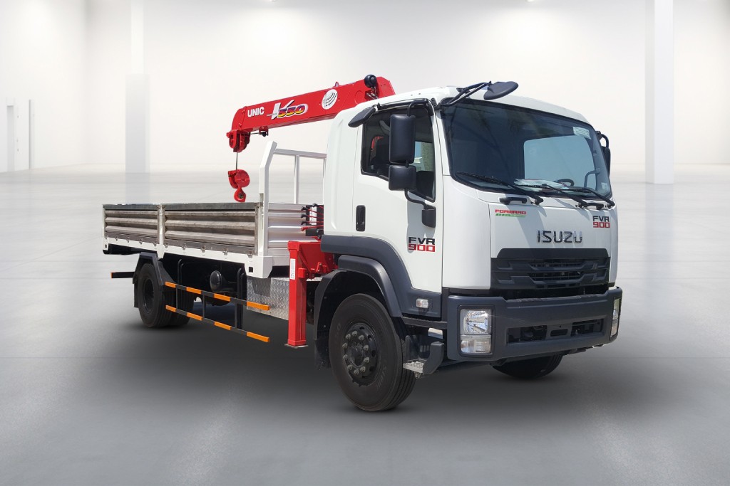Xe tải Isuzu FVR gắn cần cẩu